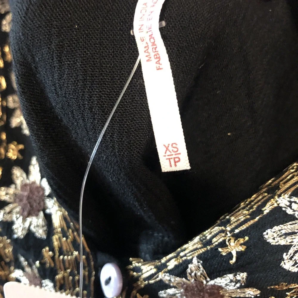 FREE PEOPLE Women's Size XS HEARTS‎ DESIRE EMBROIDERED Maxi BLACK DRESS NEW